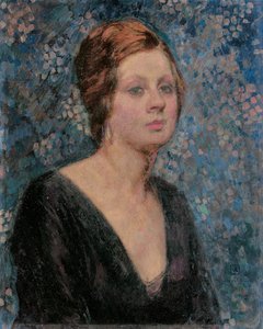 Porträtt av Valentine Tessier, 1914 av Théo van Rysselberghe