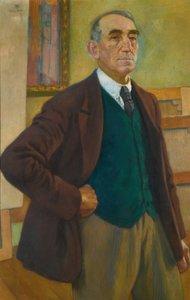 Självporträtt i en grön väst, 1924. av Théo van Rysselberghe