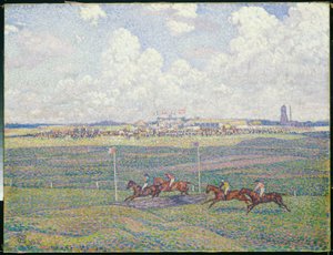 Racecourse i Boulogne-sur-Mer av Théo van Rysselberghe