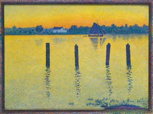 Segelbåt på floden Schelde Segelbåt på floden Schelde, 1892.