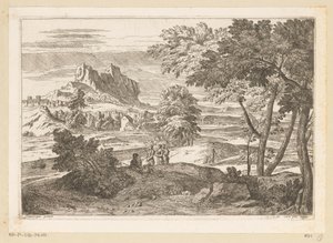 Arkadiskt landskap med figurer och kaniner Suite de Paysages (serietitel)