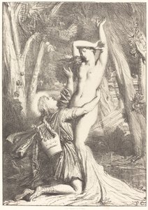 Apollo och Daphne av Théodore Chassériau