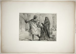 Bort!, plåt sju från Othello av Théodore Chassériau