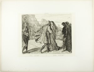 O My Fair Warrior!, plattan 5 (akt 2, scen 1) från Othello av Théodore Chassériau