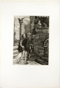 Vakna! vad ho! Brabantio! tjuvar! tjuvar!, tallrik ett från Othello av Théodore Chassériau