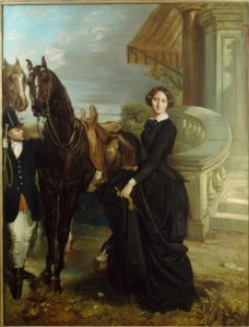 Porträtt av grevinnan av Ranchicourt av Théodore Chassériau