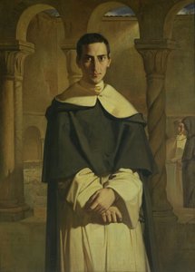 Porträtt av Jean Baptiste Henri Lacordaire (1802-61), fransk prelat och teolog, 1841