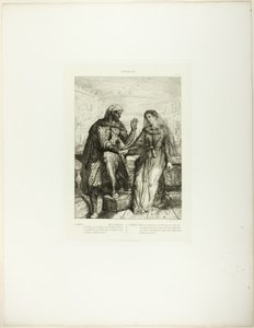 She Thank’d Me, plattan 2 (akt 1, scen 3), från Othello av Théodore Chassériau