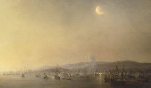 Sjöstrid vid Cartagena den 3 september 1643 av Théodore Gudin 1844