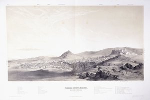 Panorama över moderna Aten av Théodose du Moncel