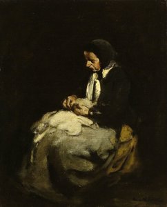 Kvinna som syr