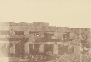 Närbild av Tothmes III:s täckta promenad, Karnak av Théodule Devéria
