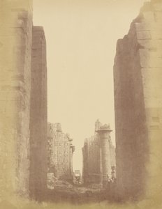 Karnak, vy genom Hypostyle -rummet av Théodule Devéria
