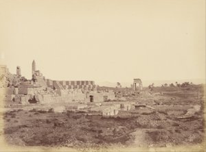 Översikt över Karnak inklusive Tothmes III