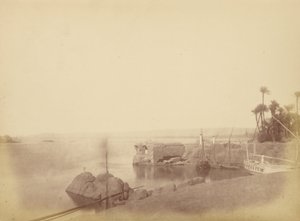Utsikt över den antika hamnen i Elephanta av Théodule Devéria