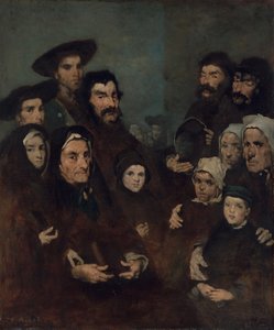 Bretonska fiskare och deras familjer, möjligen ca. 1880-85.