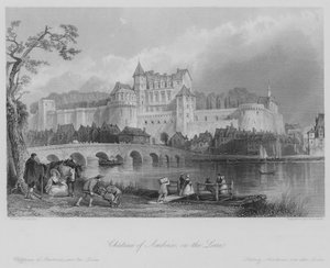 Château de Amboise, vid Loire (gravyr)
