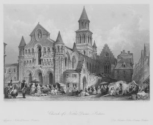 Kyrkan Notre Dame, Poitiers (gravyr)