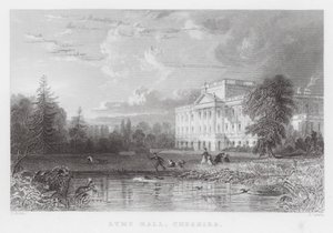 Lyme Hall, Cheshire (gravyr) av Thomas (after) Allom