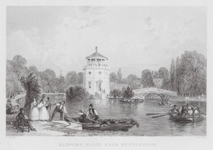 Radford Folly, nära Nottingham (gravyr) av Thomas (after) Allom