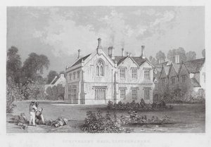 Scrivelsby Hall, Lincolnshire (gravyr) av Thomas (after) Allom