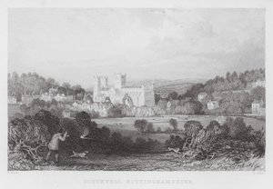 Southwell, Nottinghamshire (gravyr) av Thomas (after) Allom