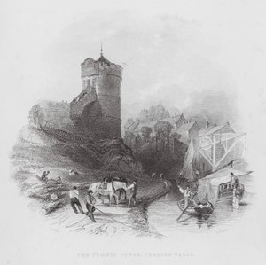 Phoenix Tower, Chester Walls (gravyr) av Thomas (after) Allom