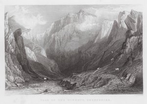 Vale of the Winnets, Derbyshire (gravyr) av Thomas (after) Allom