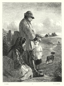 Lord Byrons barn Harold, Canto I, Strof 13 (gravyr) av Thomas (after) Faed