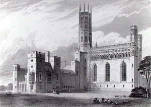 Fonthill Abbey från sydost, från 