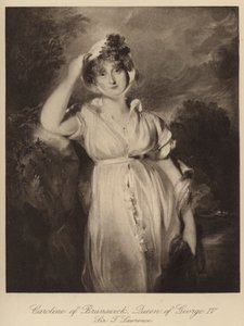 Caroline av Brunswick, drottning av kung George IV (gravyr)
