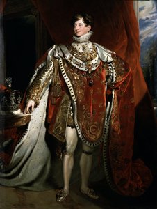 Porträtt av kungen av England George IV, detalj