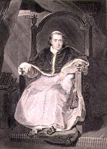 Den romerske påven, Pius VII (Luigi Barnaba Chiaramonti) (1742-1823) graverad av Samuel Freeman (1773-1857) pub. av A. Fullarton & Co. (gravyr)