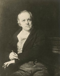 William Blake, engelsk poet och konstnär (litho) av Thomas (after) Phillips