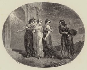 Inbjudan, från "Pilgrims framfart" (gravyr)