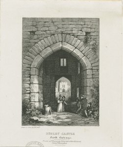 Dudley Castle - North Gateway: gravyr och [?1800-talet] (tryck) av Thomas (after) Underwood