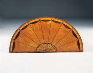 George III intarsia demi-lune commode, ca 1760-79 (satinwood, amaranth & tulpwood) av Thomas (attr.to) Chippendale