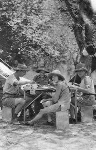 Måltid, Livingstone till Broken Hill, norra Rhodesia, 1925 1927.
