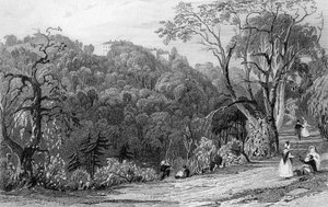 Castle Eden Hall, Durham, 1833 av Thomas Allom