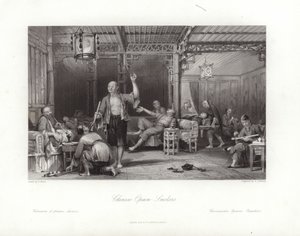 Kinesiska opiumrökare av Thomas Allom