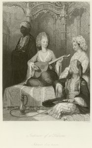 Interiör i ett harem av Thomas Allom