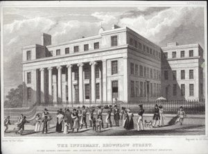 Liverpool Infirmary, Brownlow Street av Thomas Allom