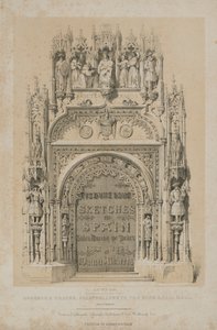 Pittoreska skisser i Spanien: Titelsida, 1837. av Thomas Allom