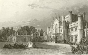 Södervy av Lowther Castle av Thomas Allom