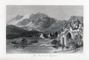 Akropolis i Pergamum, 1882 av Thomas Allom
