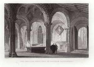 Galileen i den västra delen av Durham-katedralen av Thomas Allom