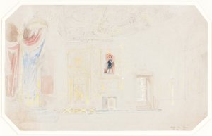 Throne Room på Fontainebleau av Thomas Allom