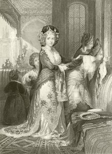 Favoriten Odalisque av Thomas Allom