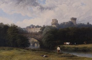 Warwick Castle från floden