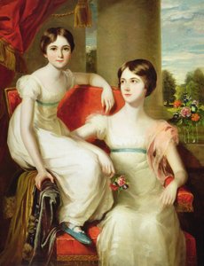 Porträtt av Lady Caroline Augusta (d.1898) och Lady Henrietta (d.1860) Pelham-Clinton